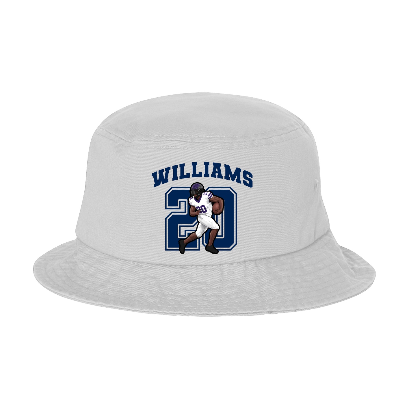 Bucket Cap — Number in White