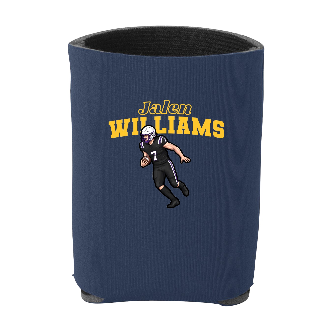Can Holder — Name Arch in Navy
