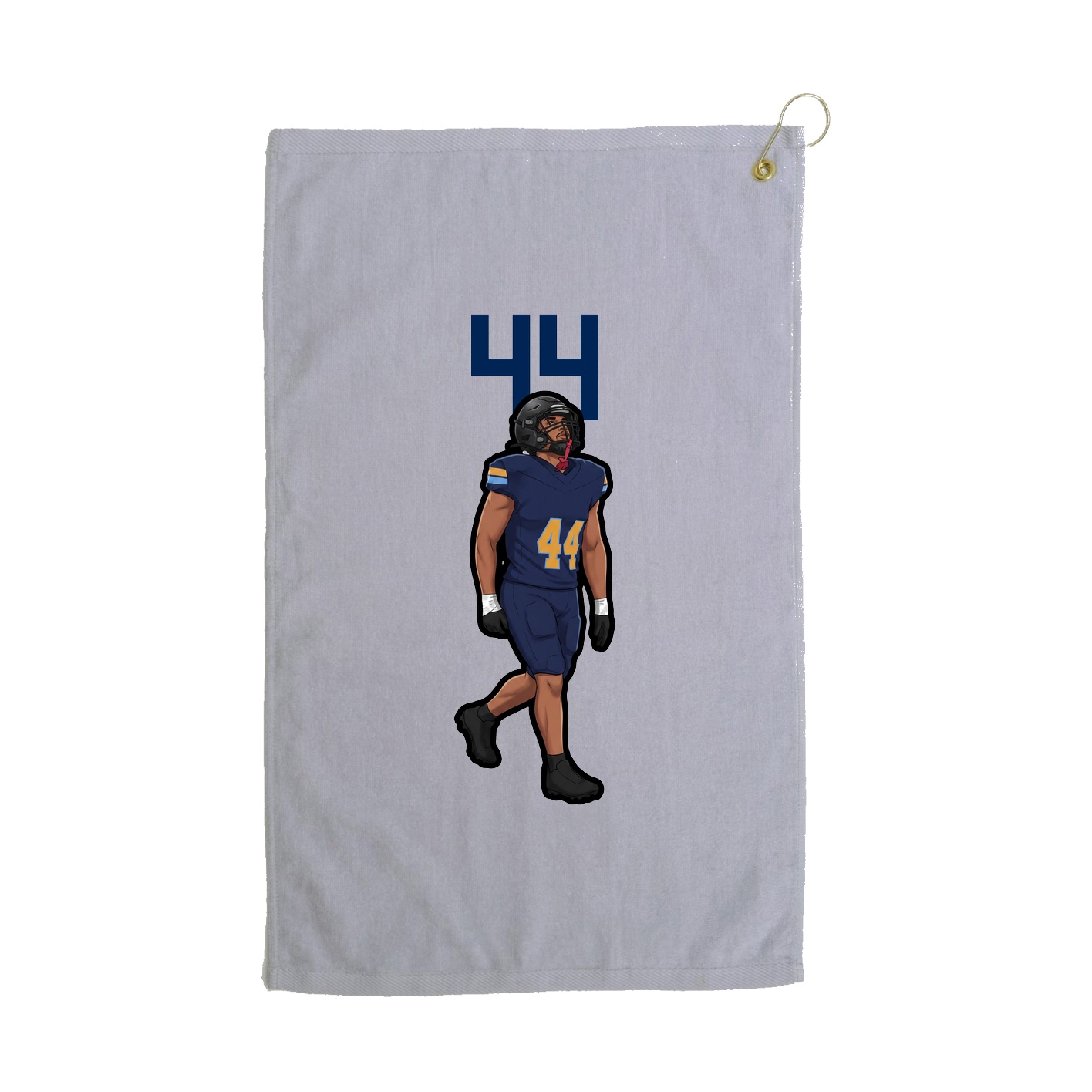 Golf Towel — Number Top in Grey