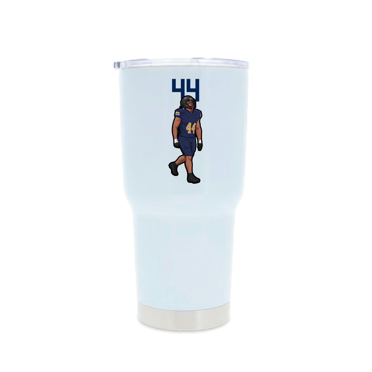 30oz Stainless Steel Tumbler — Number Top in White