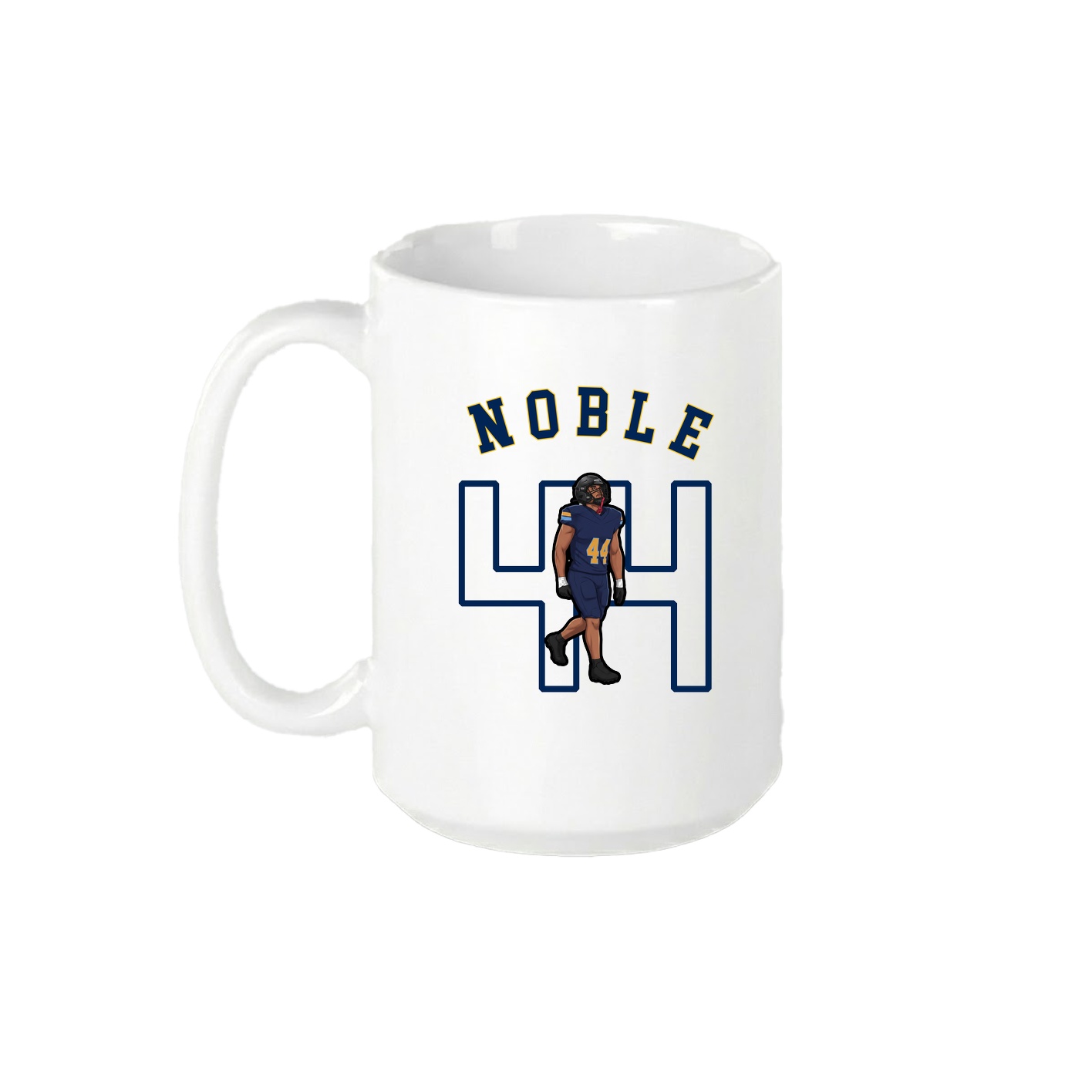 15oz Coffee Mug — Shirsey Arch in White