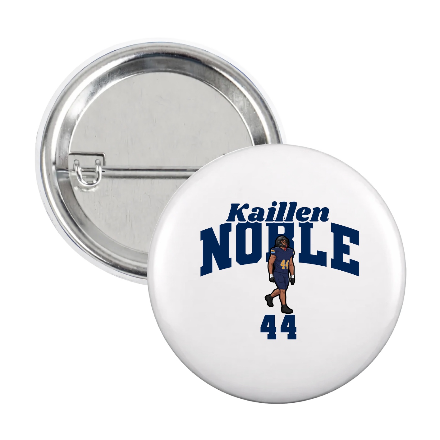 Game Day Button — Signature Arch in White