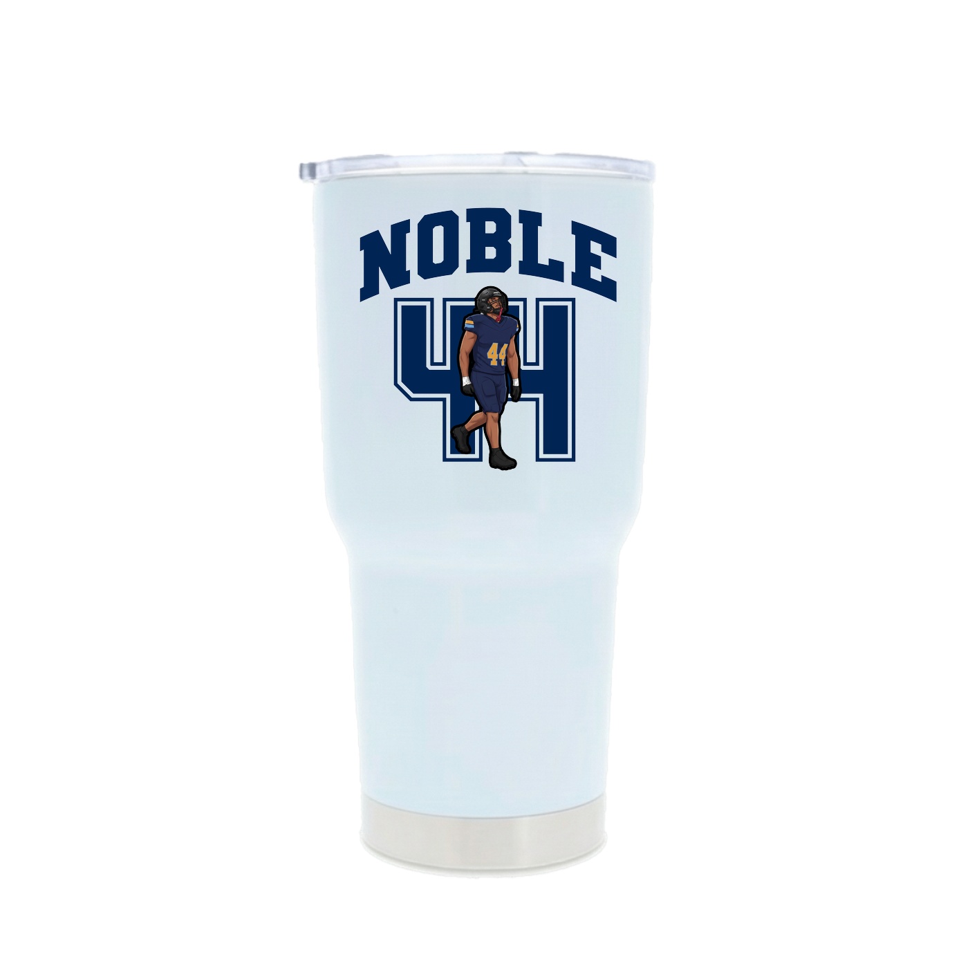 30oz Stainless Steel Tumbler — Number in White