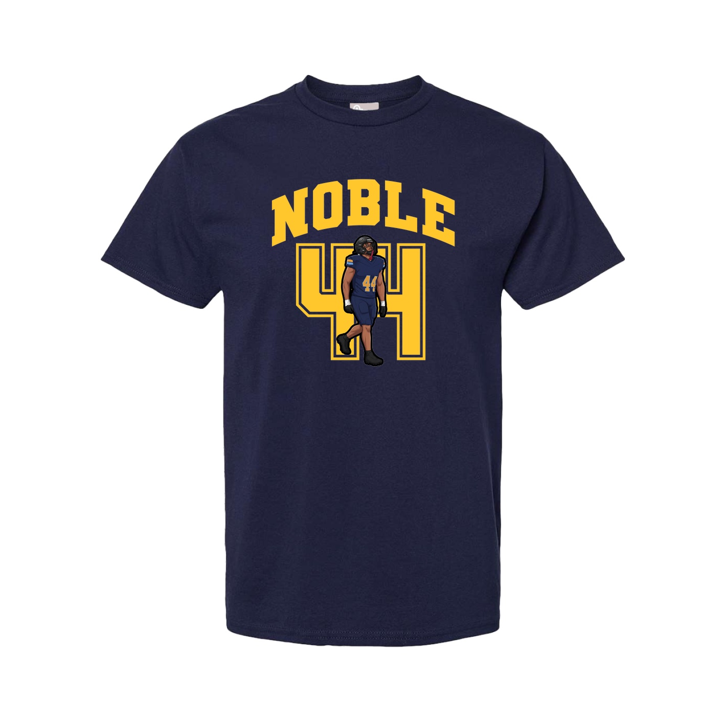 Youth Tee — Number in Navy