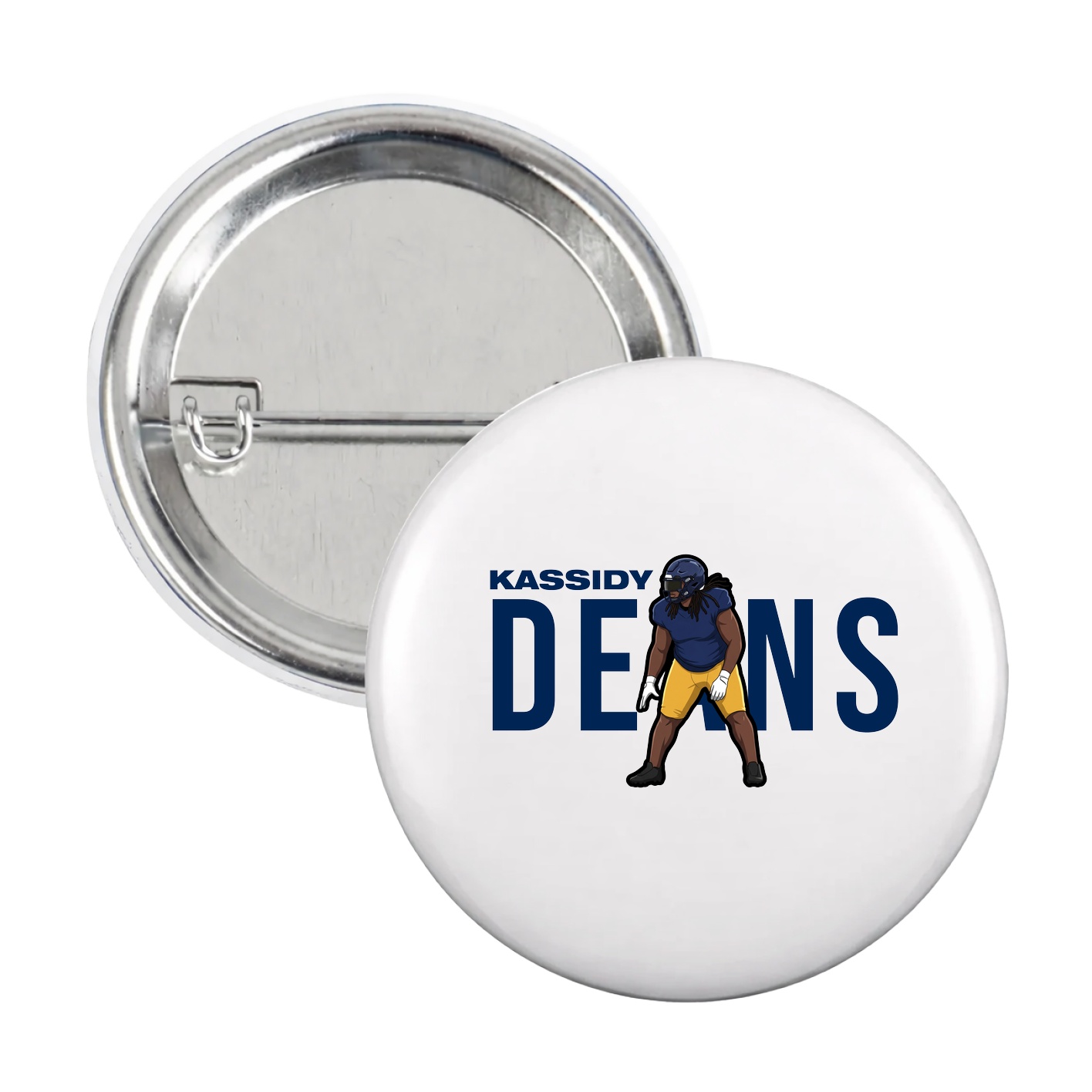 Game Day Button — Player Name in White