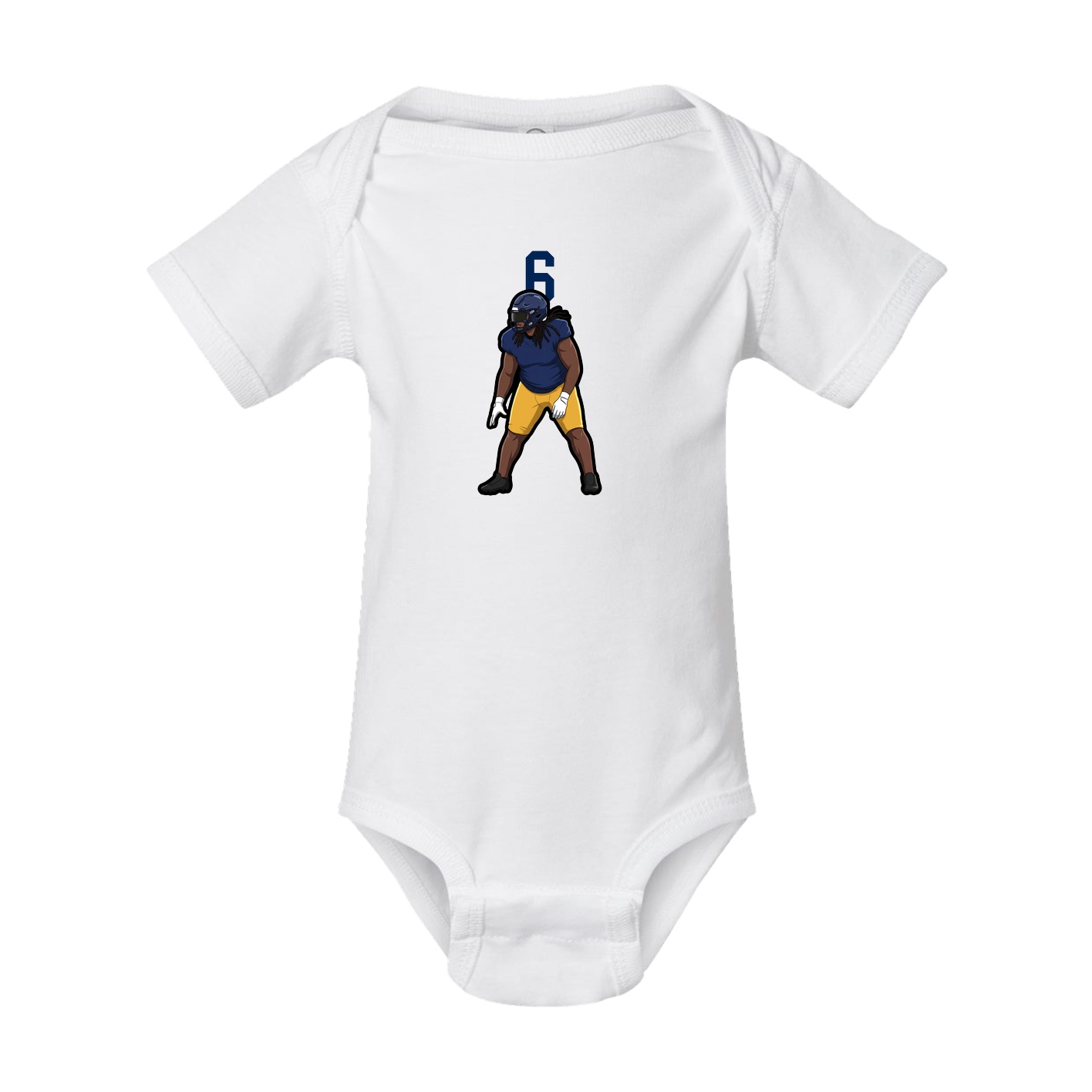Baby Onesie — Number Top in White