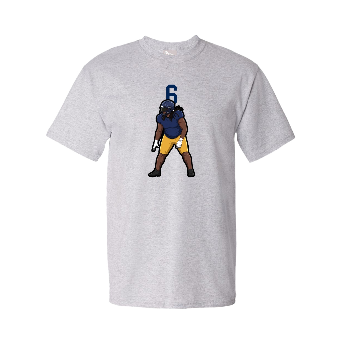 Youth Tee — Number Top in Grey