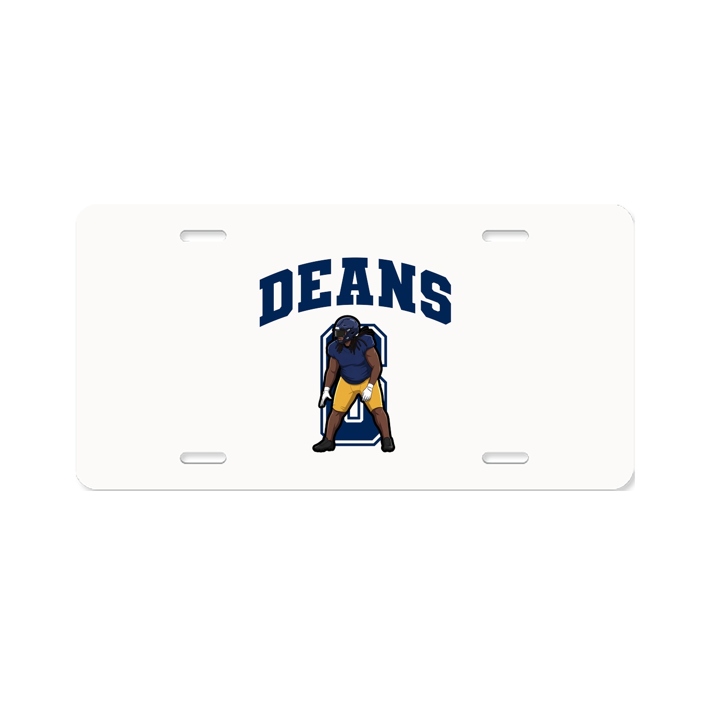 License Plate — Number in Classic