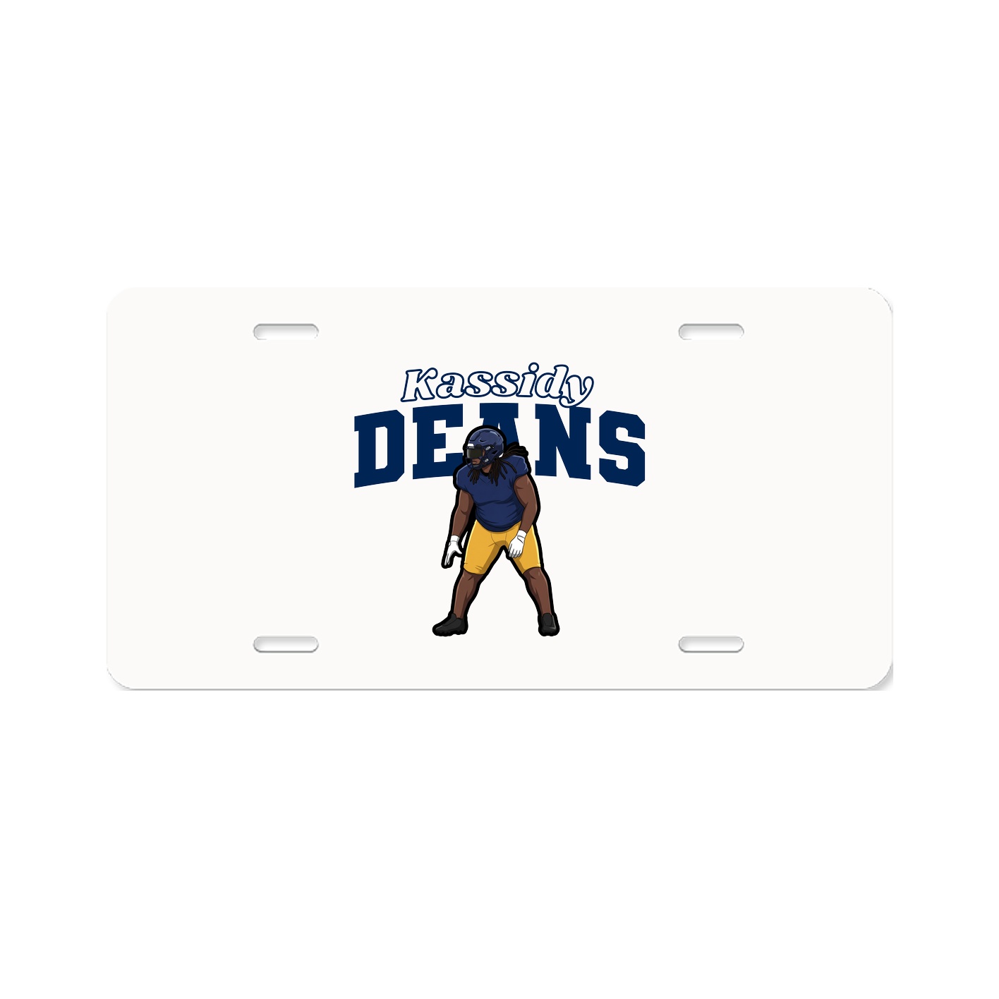 License Plate — Name Arch in Classic
