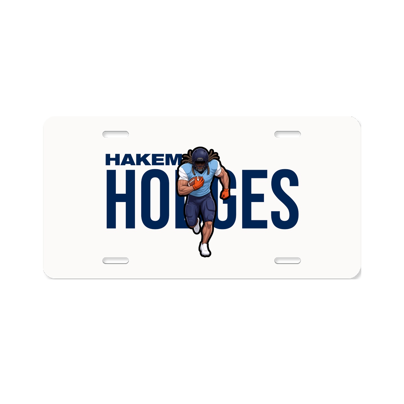 License Plate — Player Name in Classic