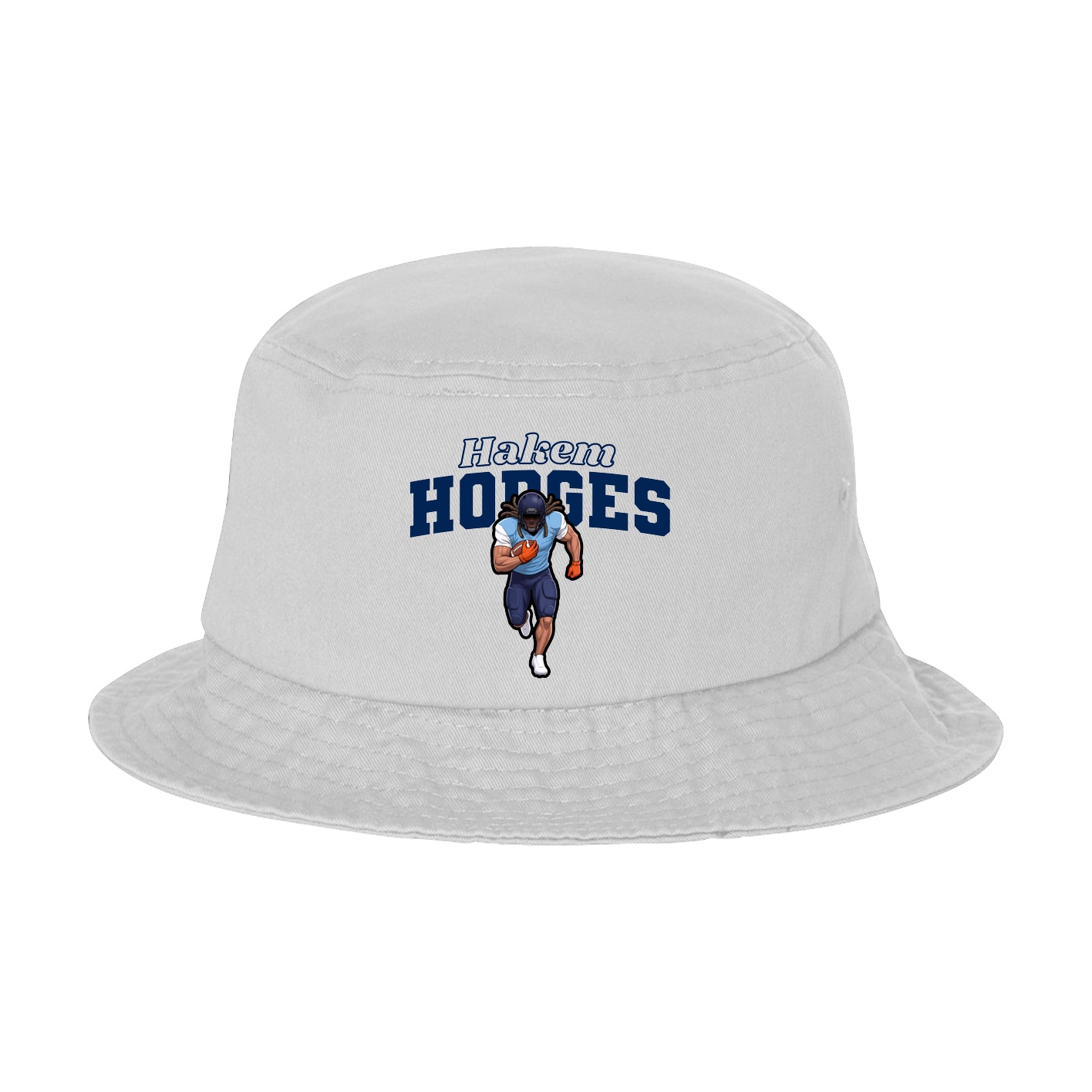 Bucket Cap — Name Arch in White
