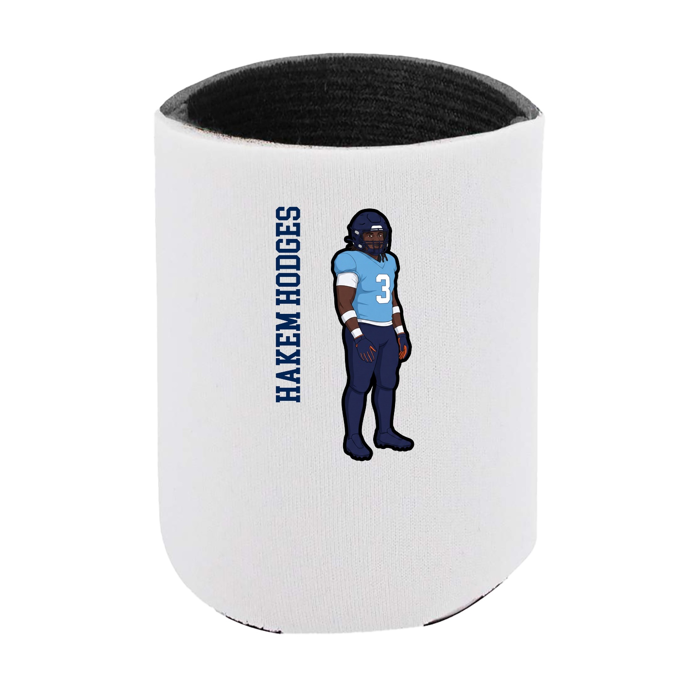 Can Holder — Name Vertical in White