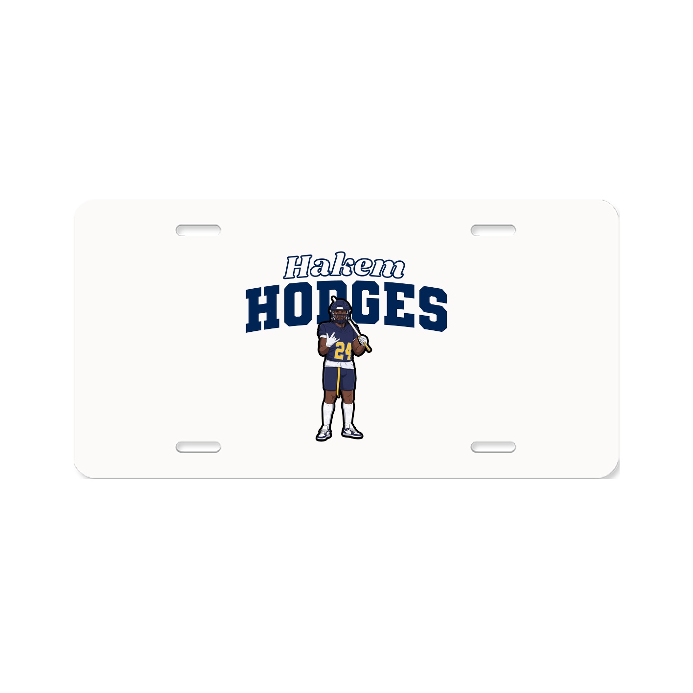 License Plate — Name Arch in Classic