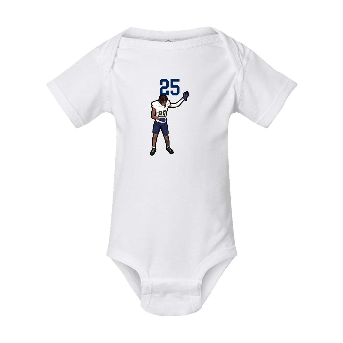 Baby Onesie — Number Top in White