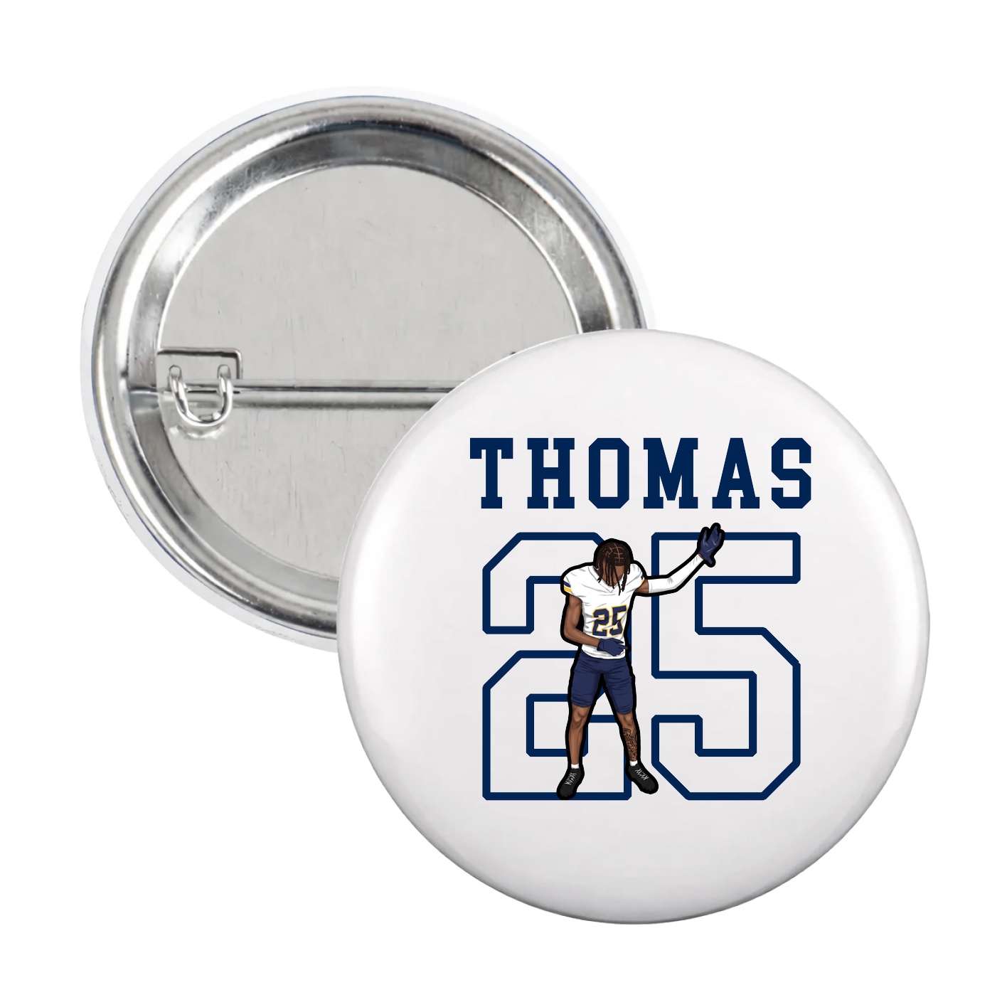Game Day Button — Shirsey in White