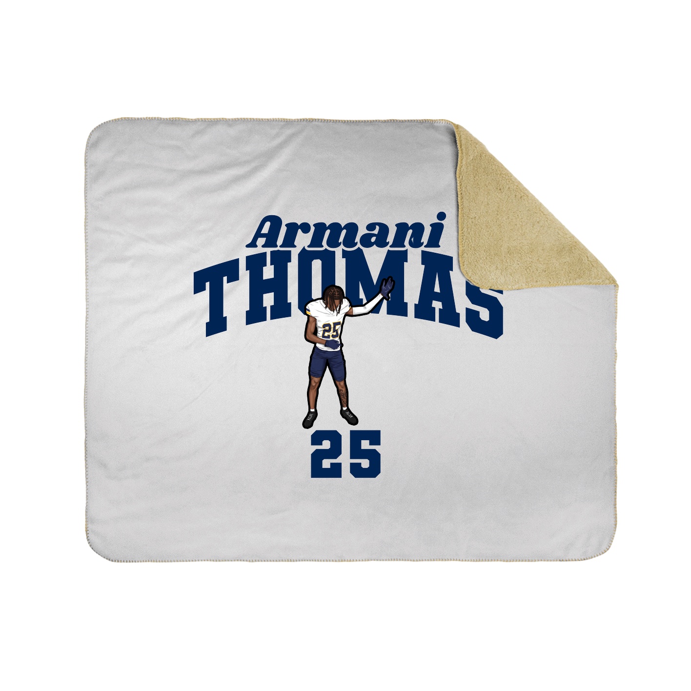 Throw Blanket — Signature Arch in White