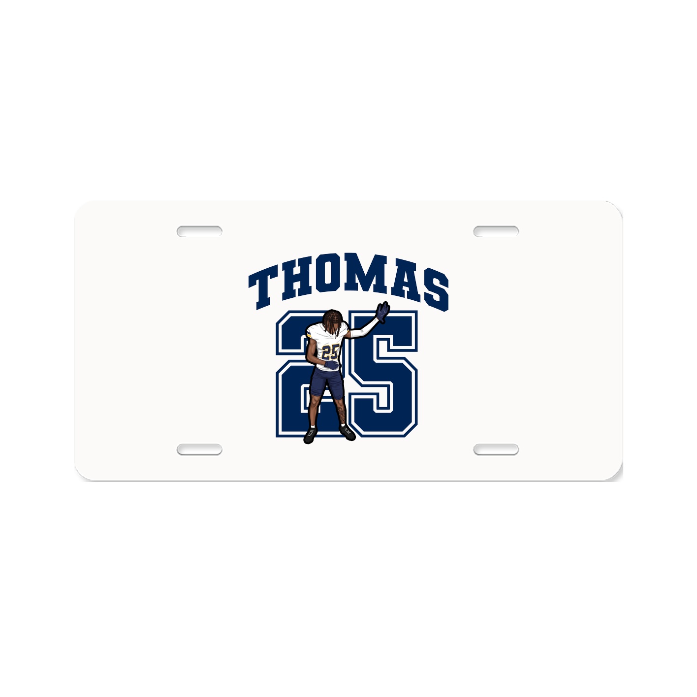 License Plate — Number in Classic