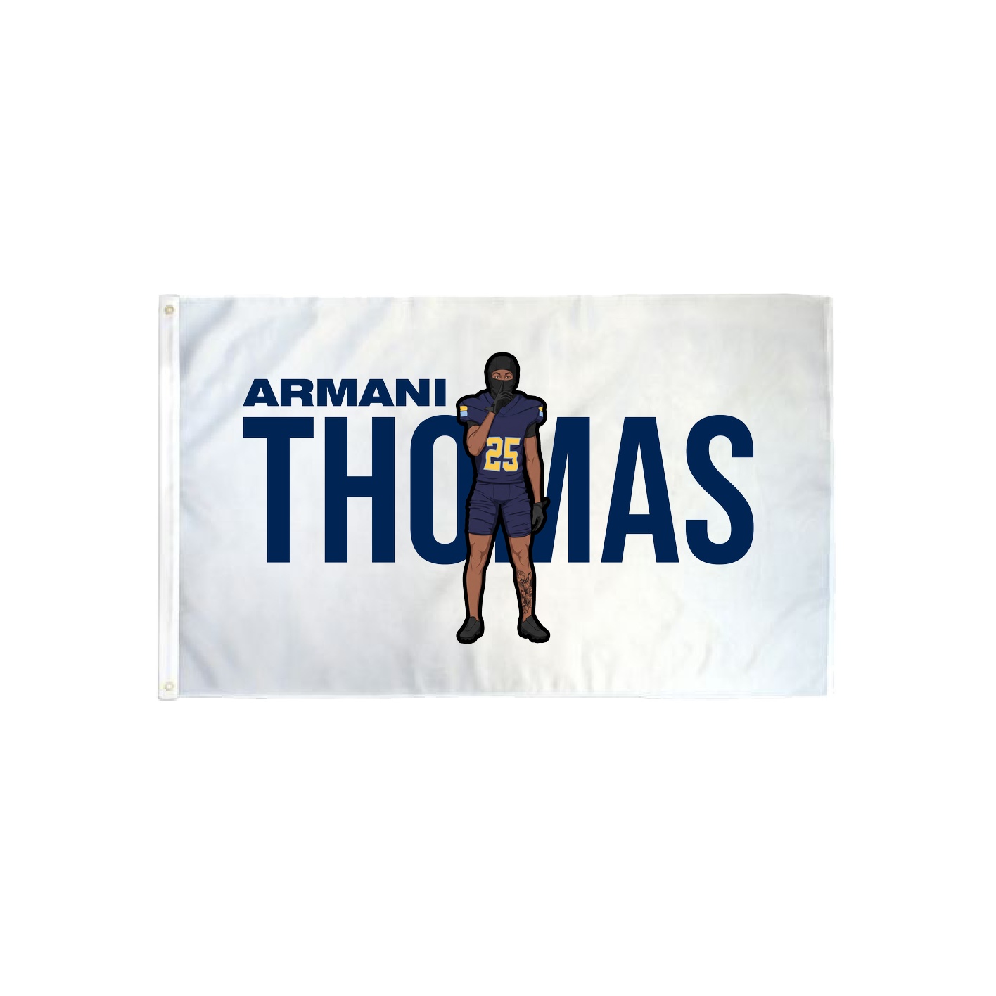3x5 Flag — Player Name in Classic