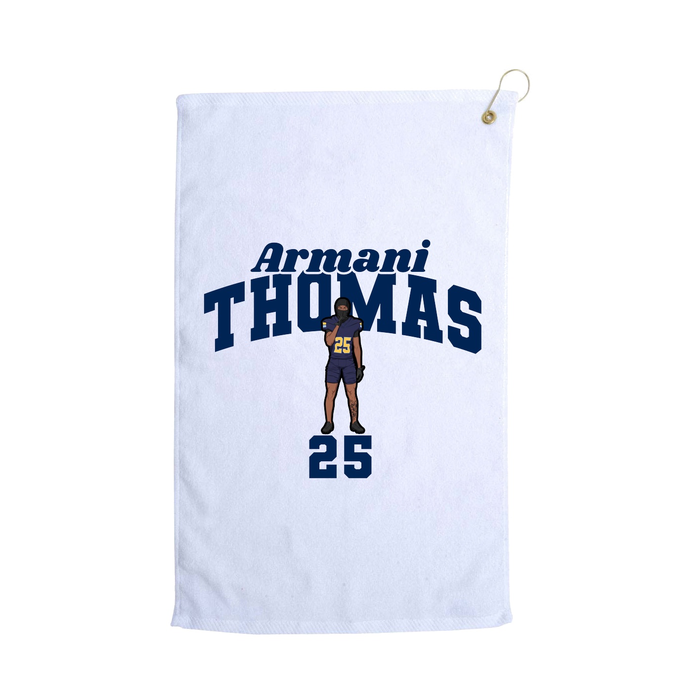 Golf Towel — Signature Arch in White