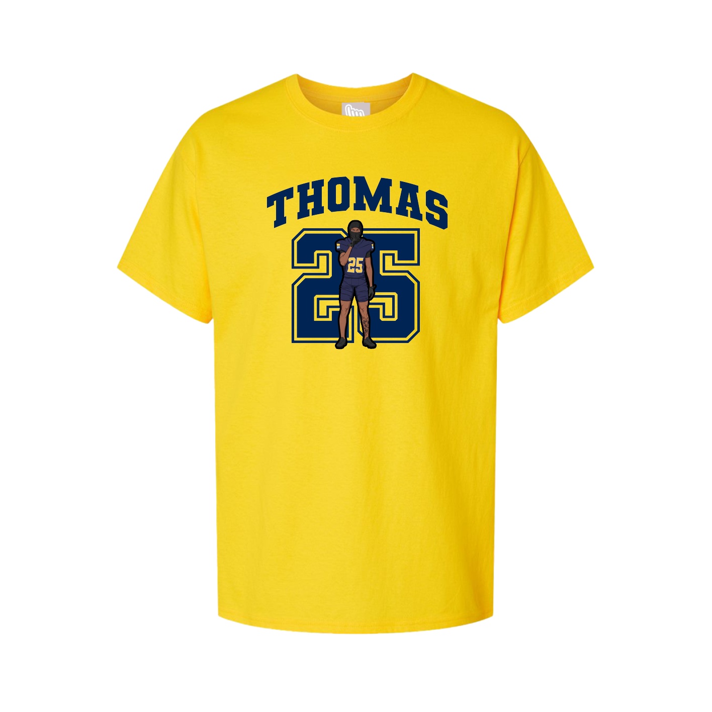 Youth Tee — Number in Gold