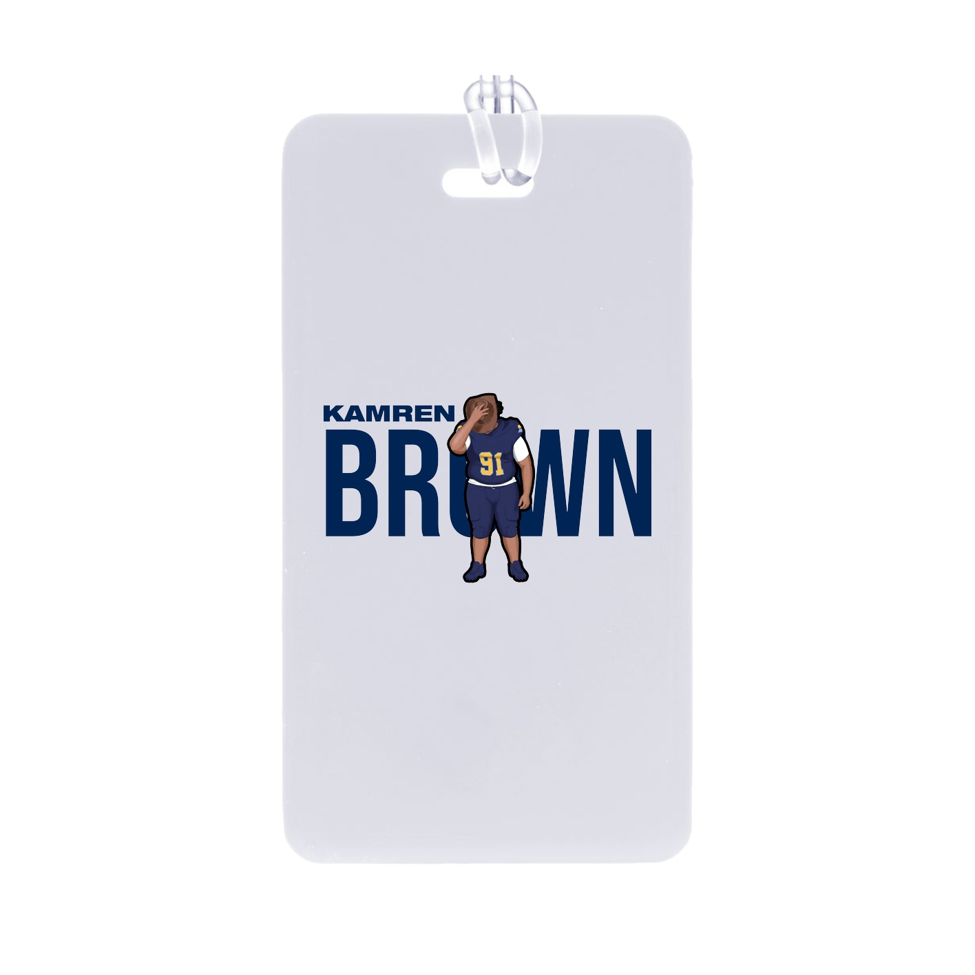 Bag Tag — Player Name in Classic