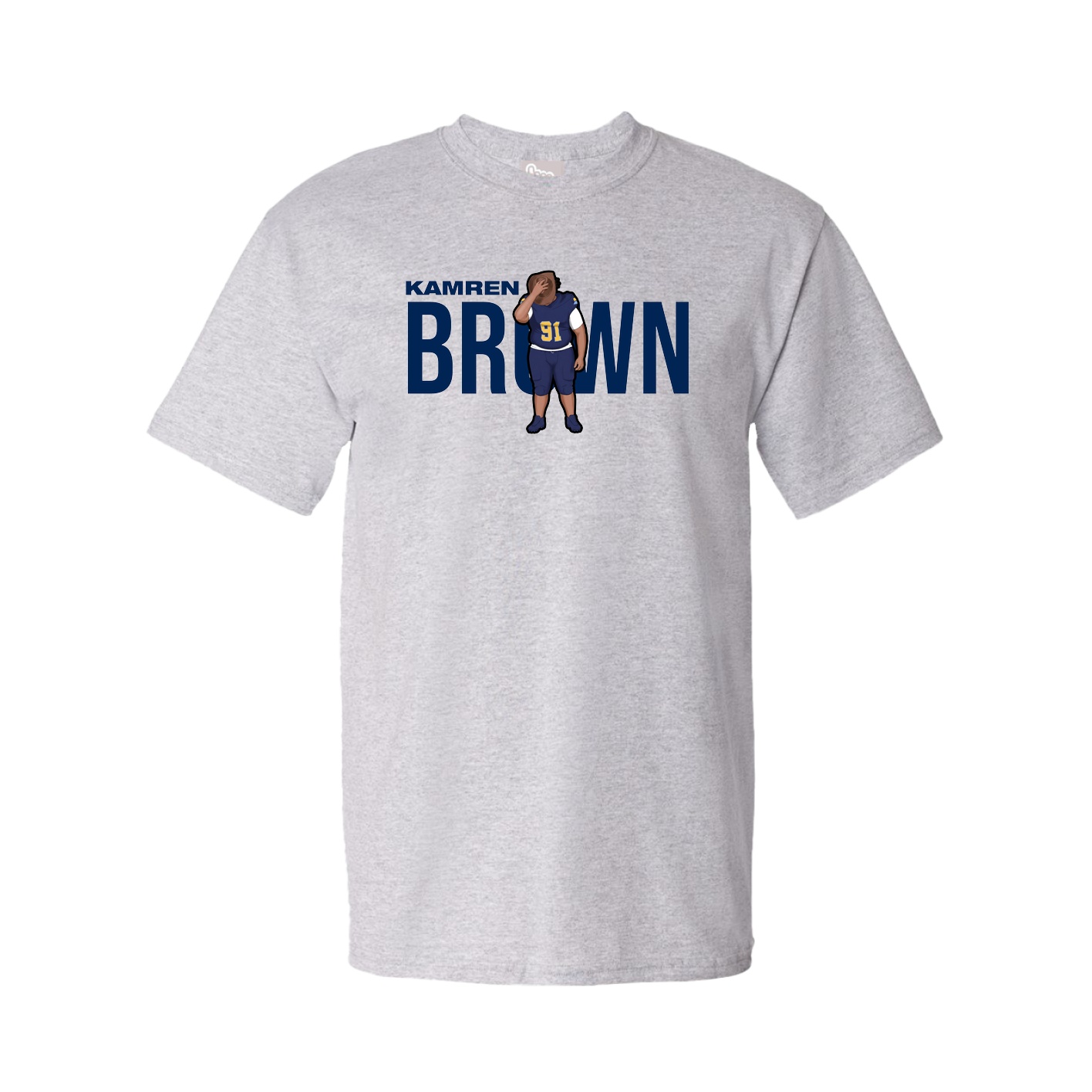 Youth Tee — Player Name in Grey