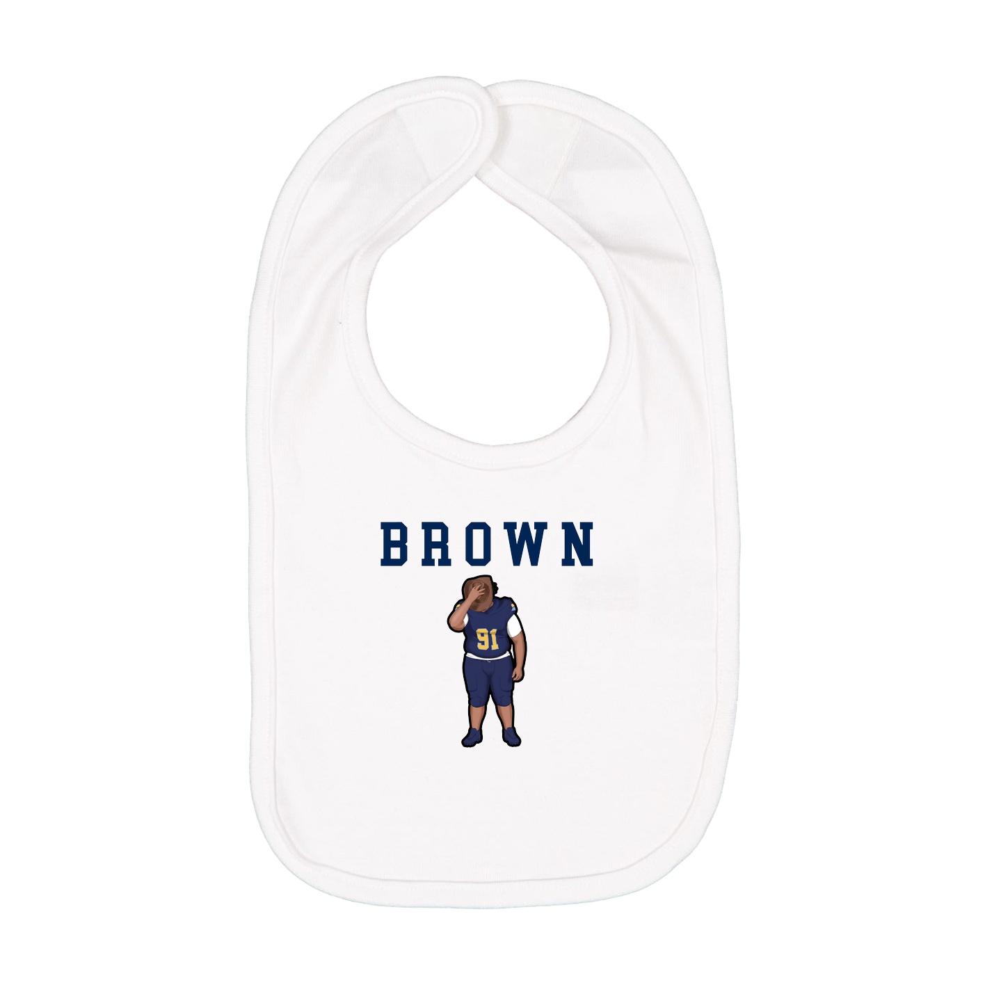 Infant Bib — Shirsey in White