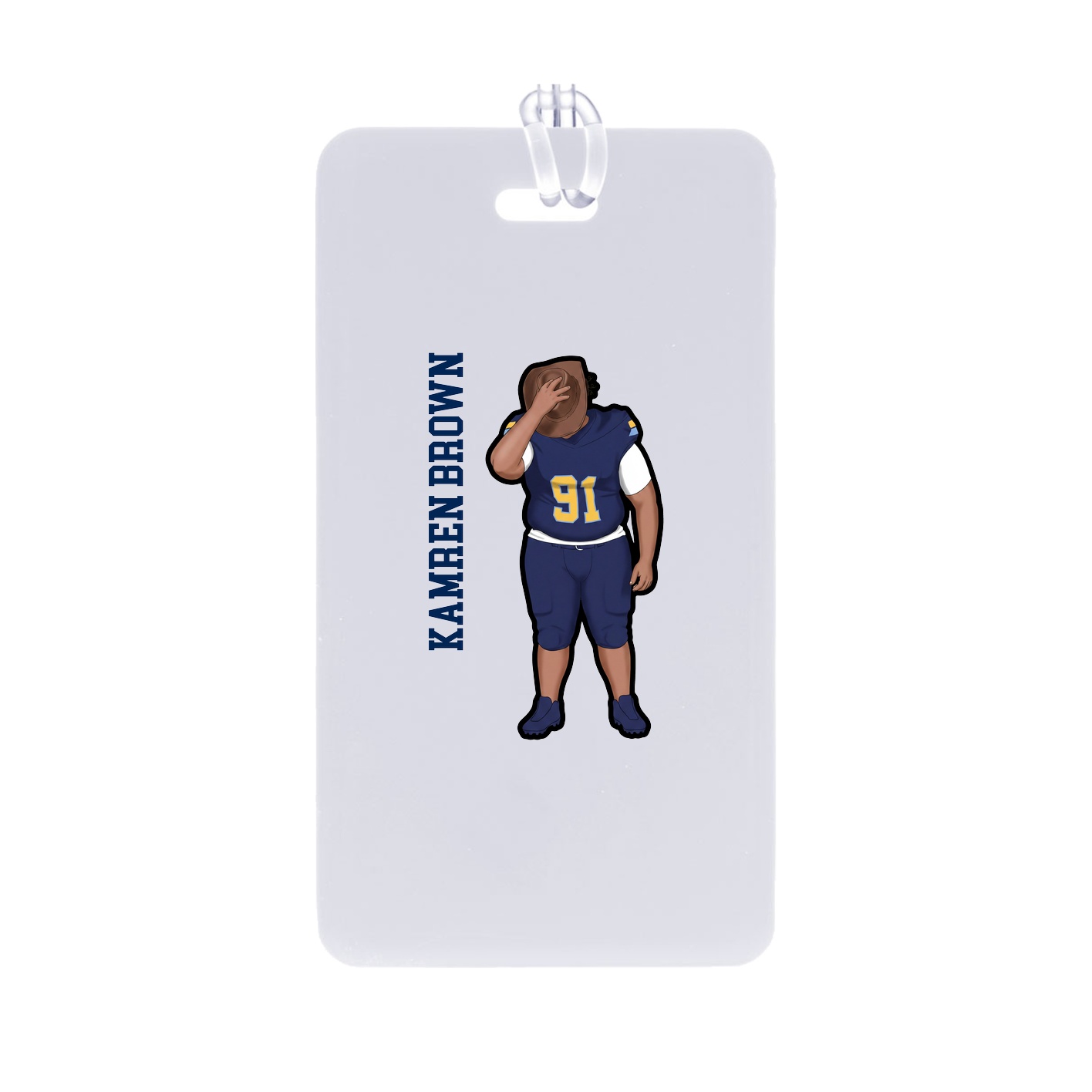 Bag Tag — Name Vertical in Classic