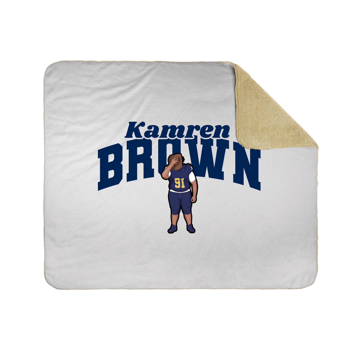 Throw Blanket — Signature Arch in White
