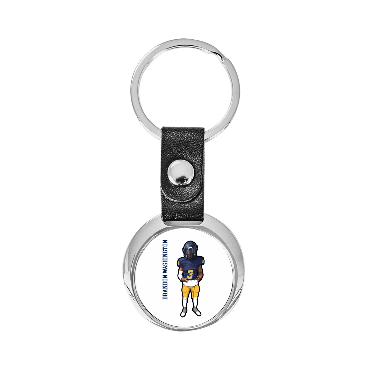 Key Chain — Name Vertical in Classic
