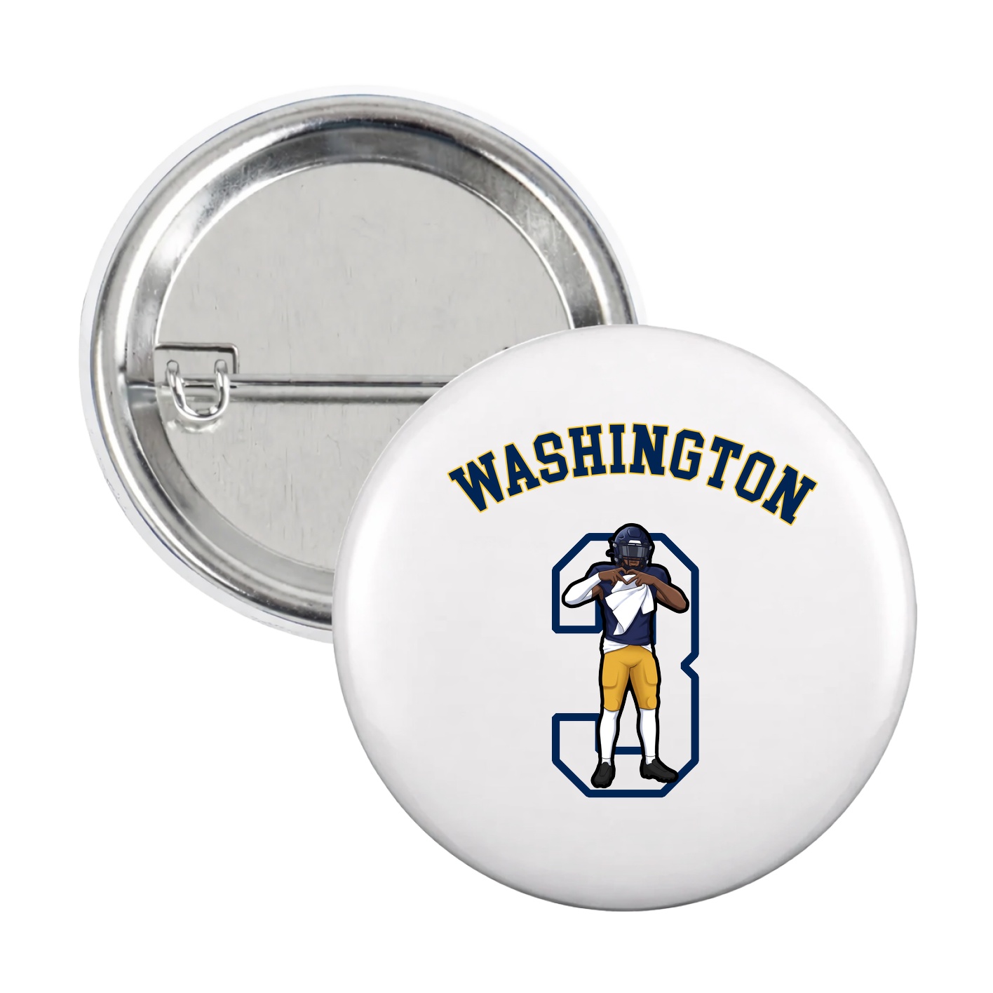 Game Day Button — Shirsey Arch in White
