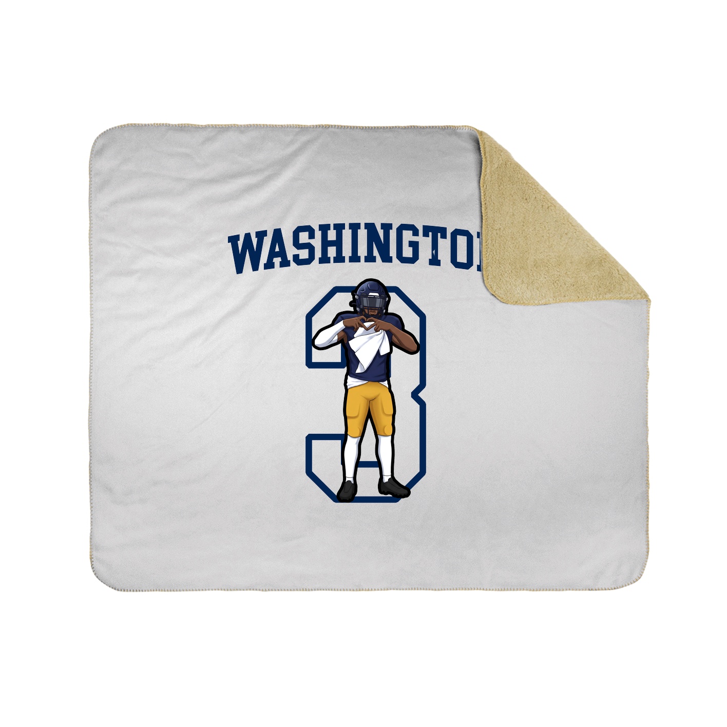 Throw Blanket — Shirsey in White