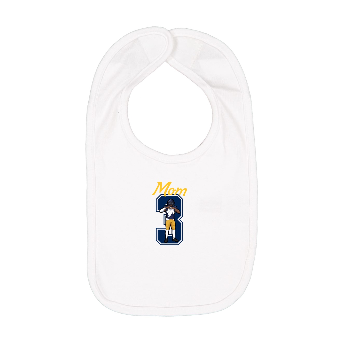 Infant Bib — Mothers Day Shirsey in White