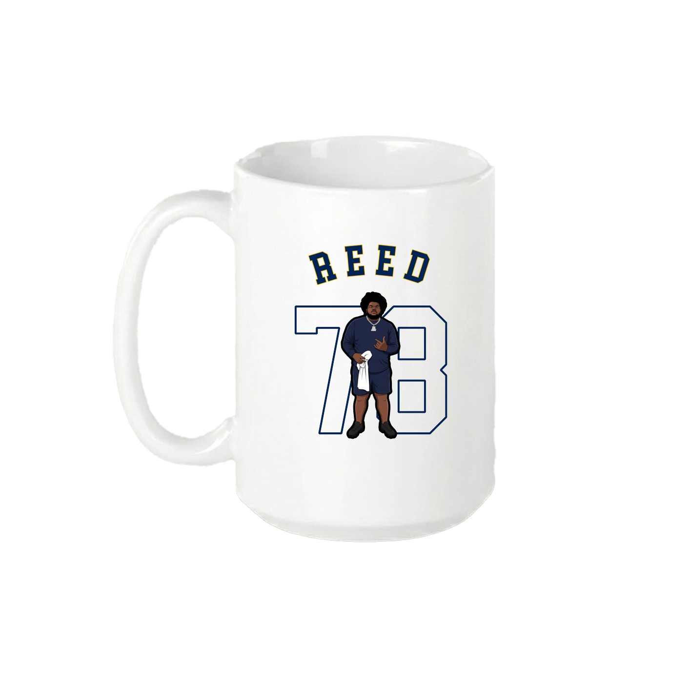 15oz Coffee Mug — Shirsey Arch in White