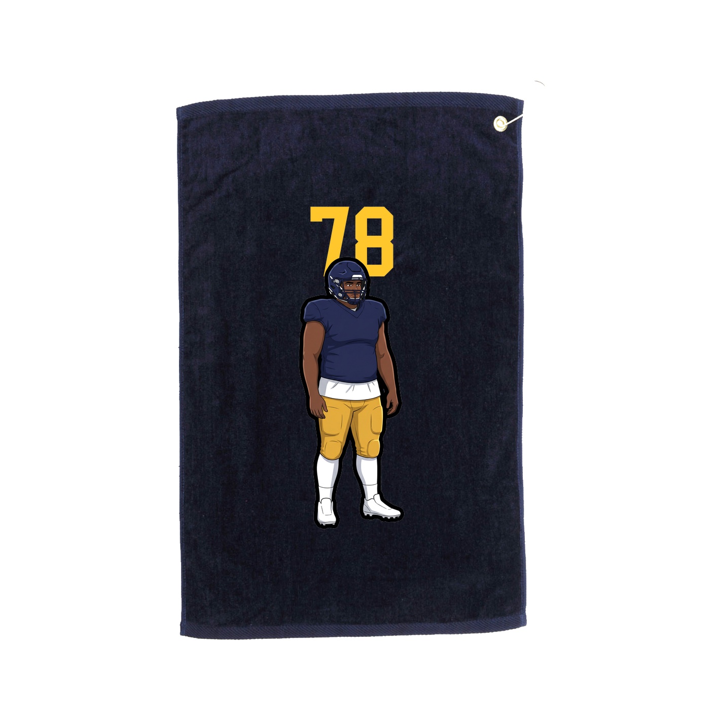 Golf Towel — Number Top in Navy
