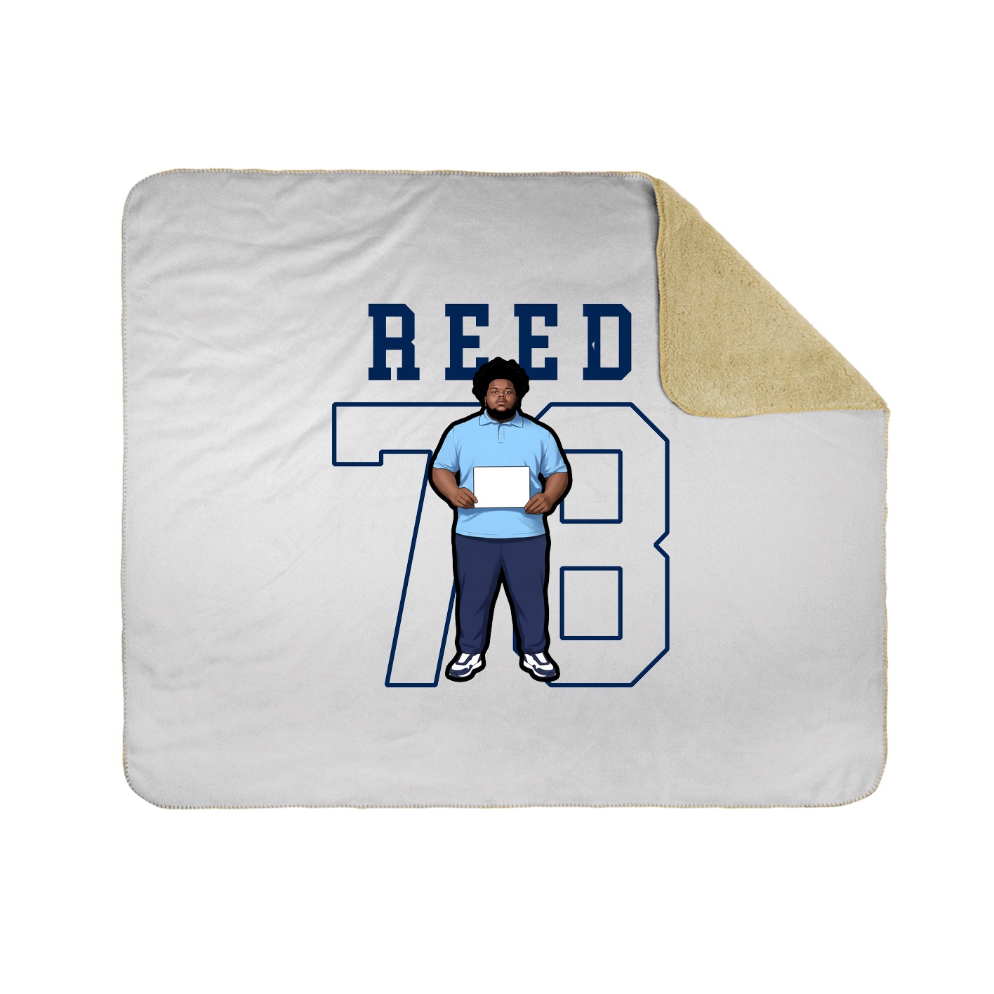 50x60 Sherpa Lined Throw Blanket