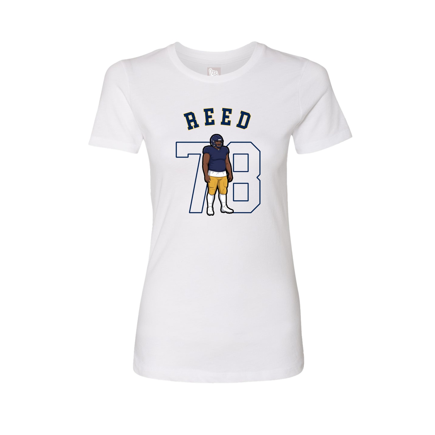 Fitted Women's Tee — Shirsey Arch in White