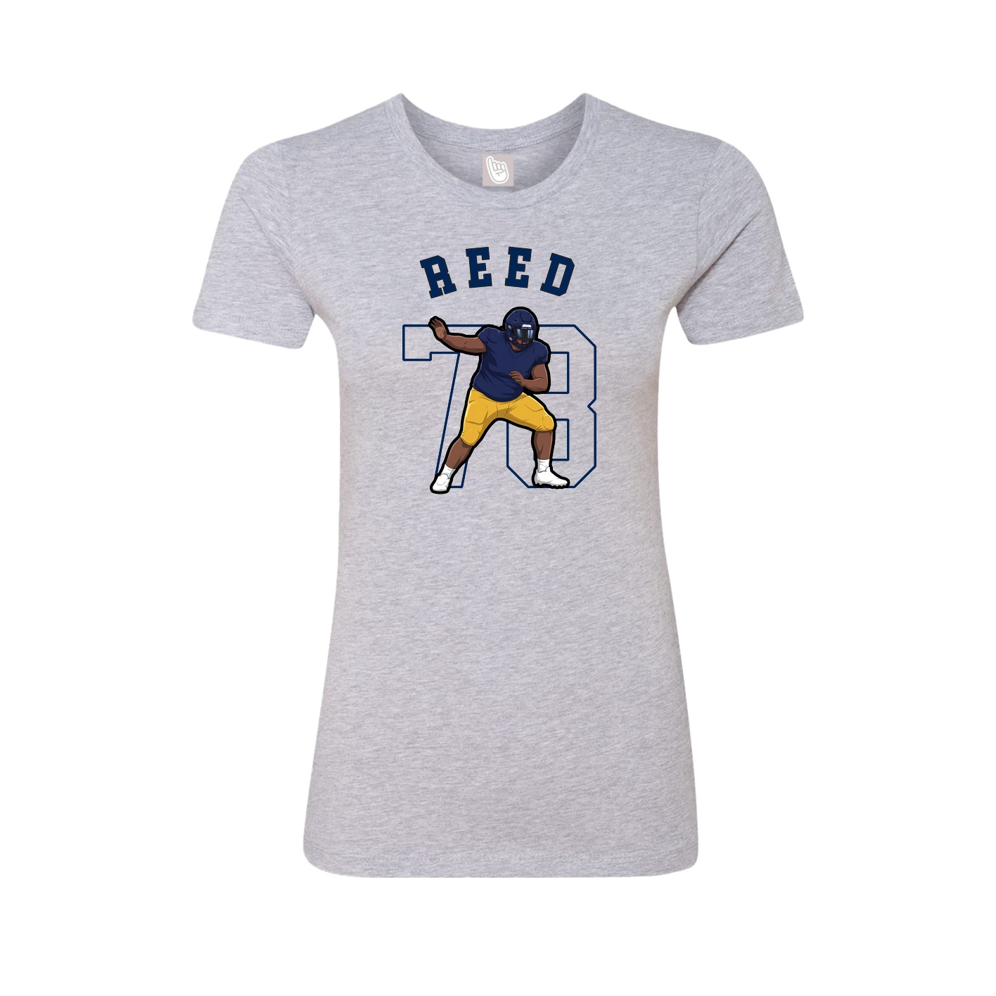 Fitted Women's Tee — Shirsey Arch in Grey