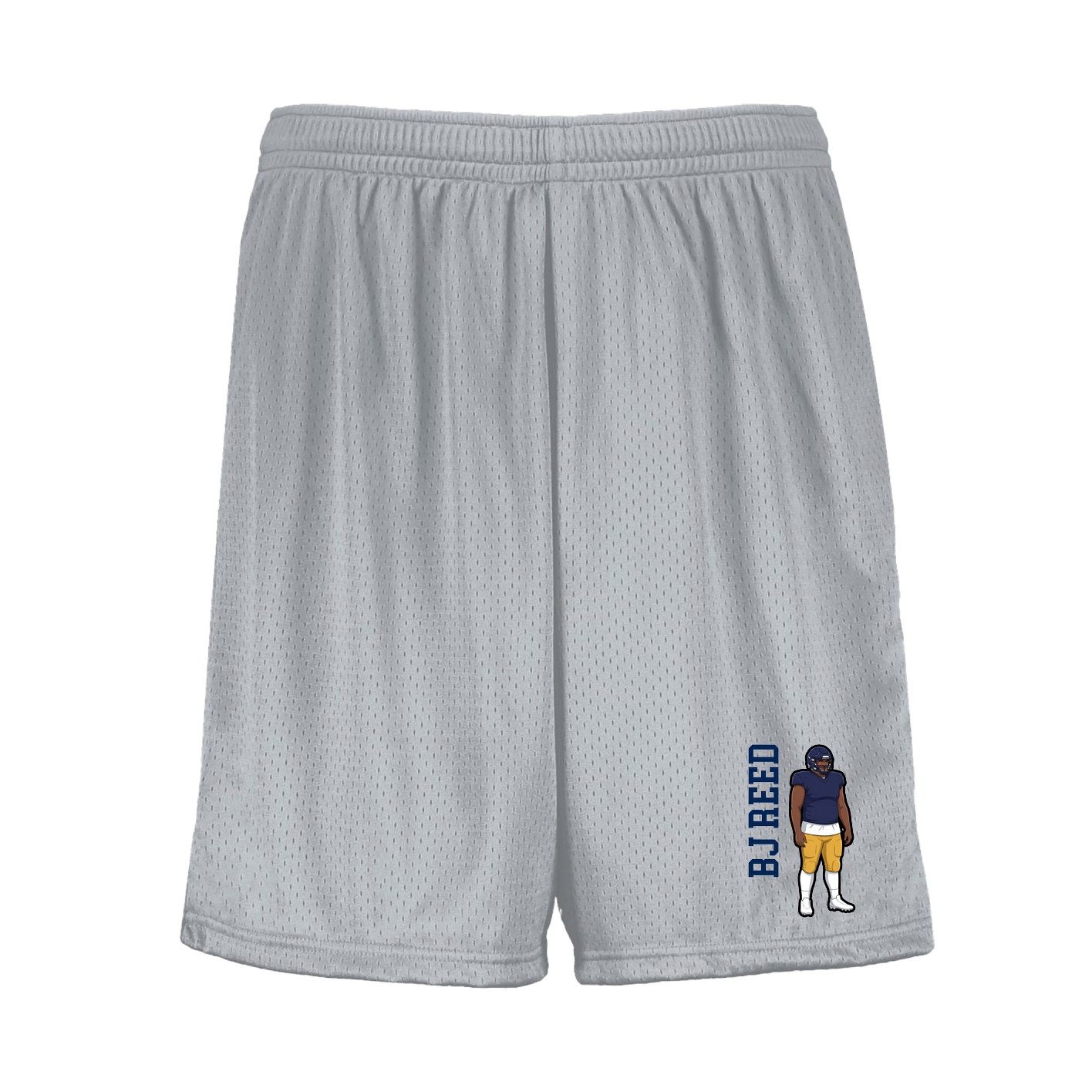 Shorts — Name Vertical in Silver