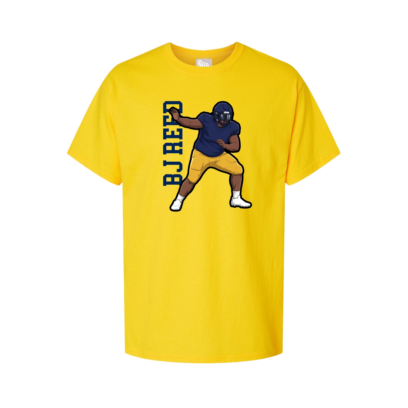 Youth Tee — Name Vertical in Gold
