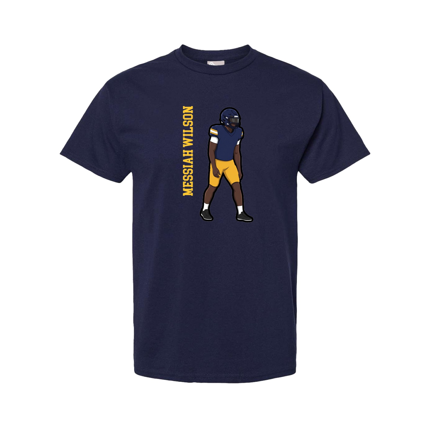 Youth Tee — Name Vertical in Navy