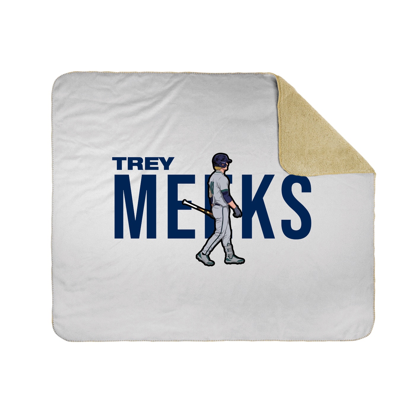 Throw Blanket — Player Name in White