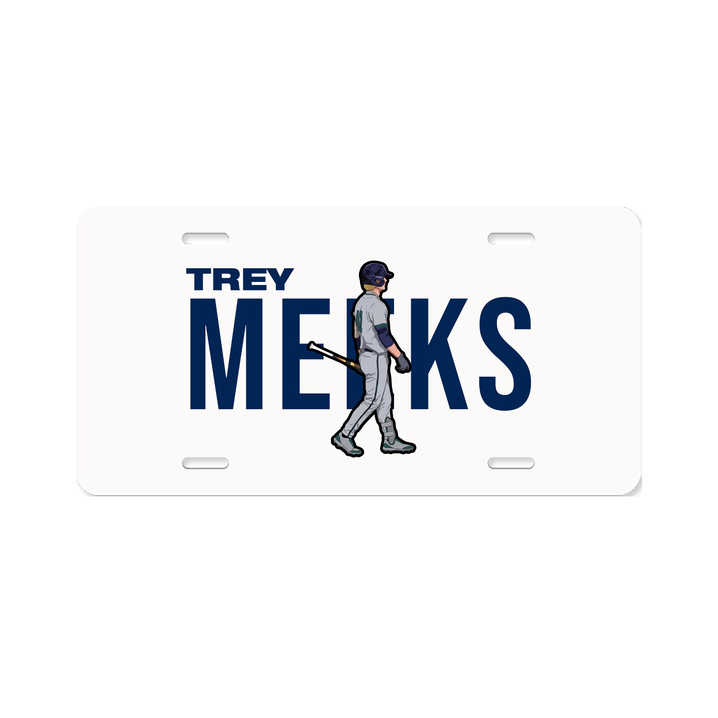 License Plate — Player Name in Classic