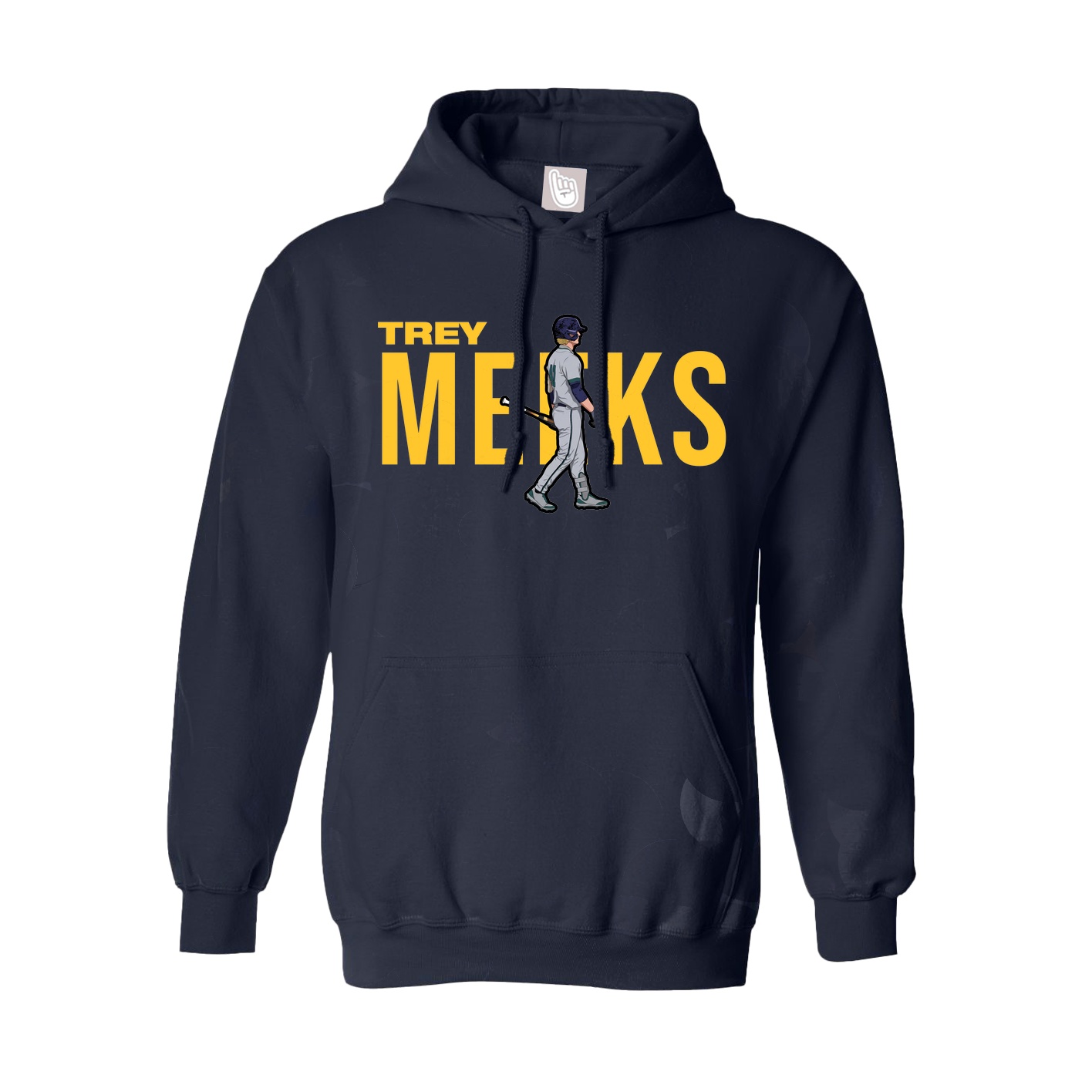 Hoodie — Player Name in Navy