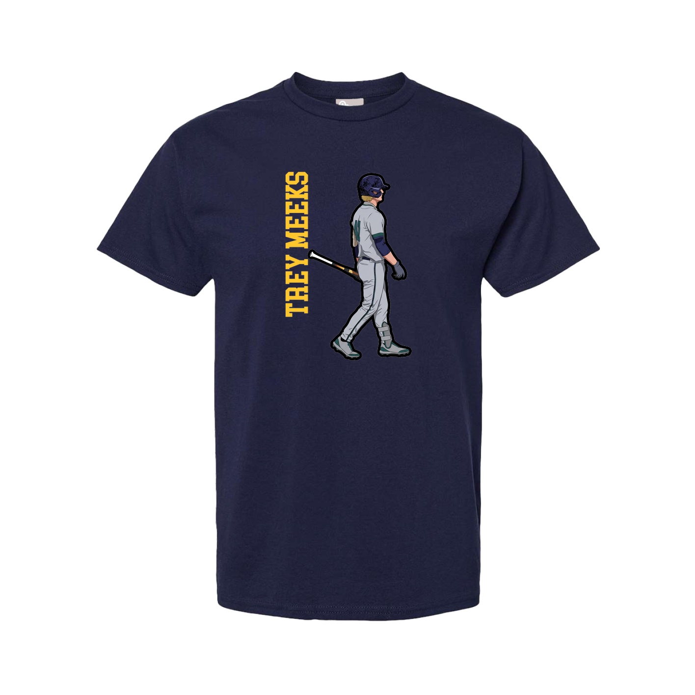 Youth Tee — Name Vertical in Navy