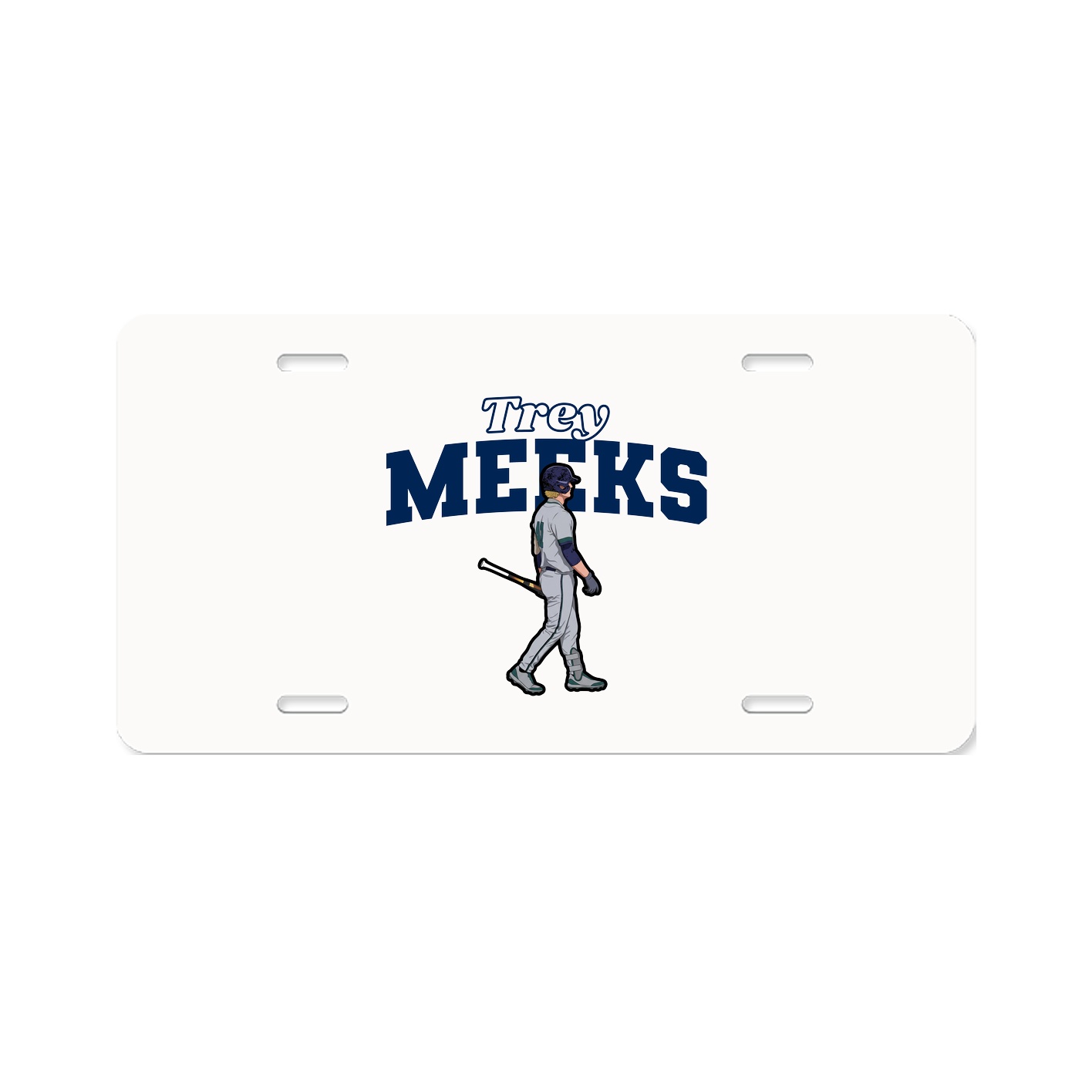 License Plate — Name Arch in Classic