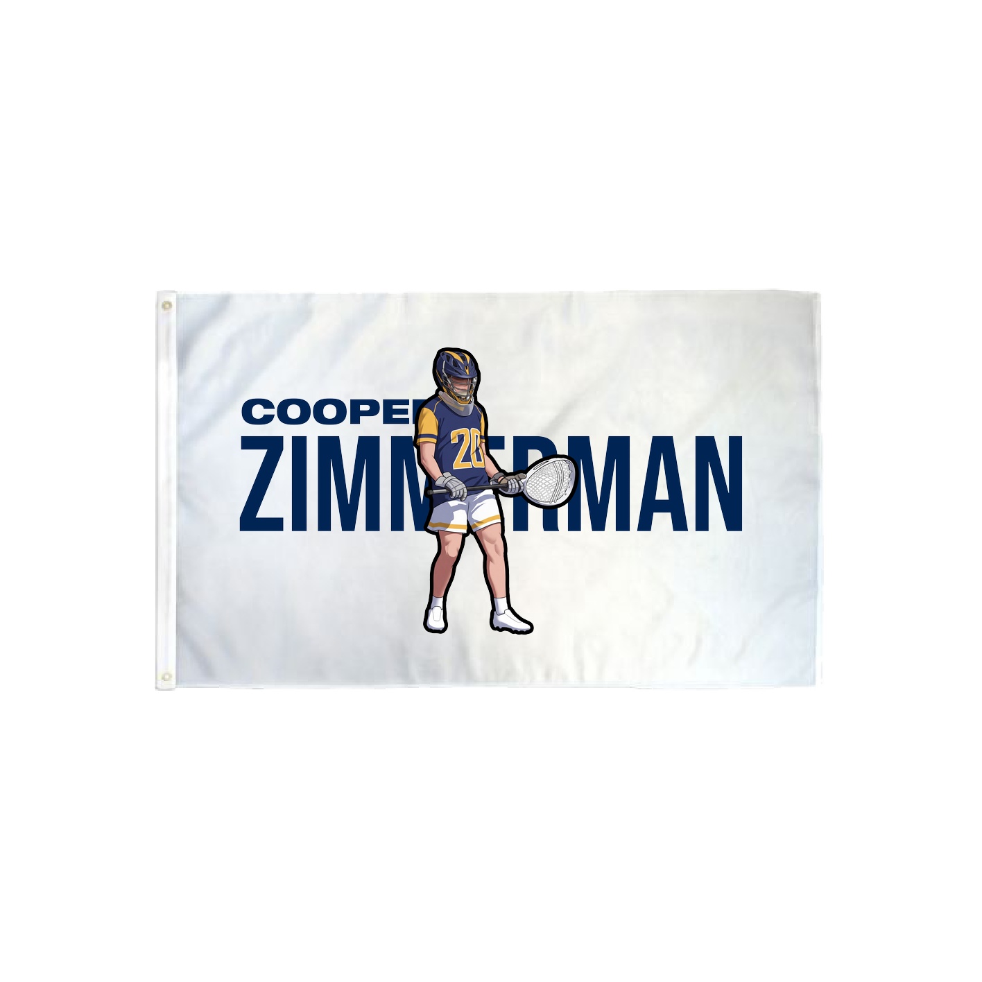3x5 Flag — Player Name in Classic