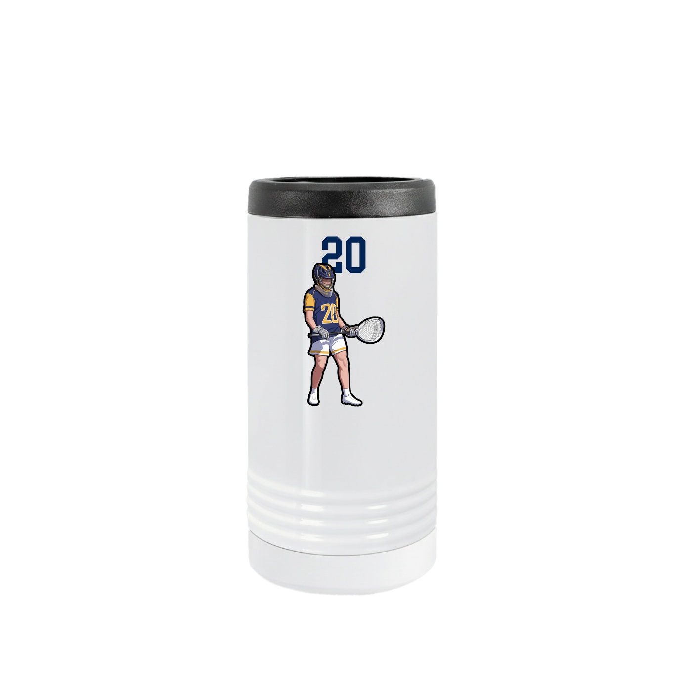 Slim Beverage Holder — Number Top in White