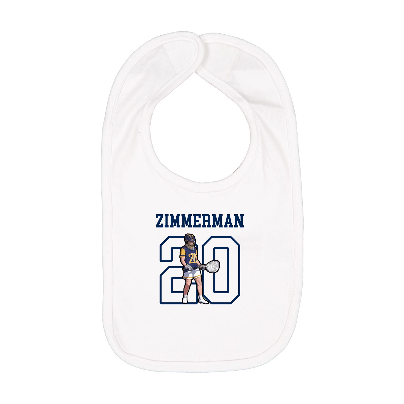 Infant Bib — Shirsey in White