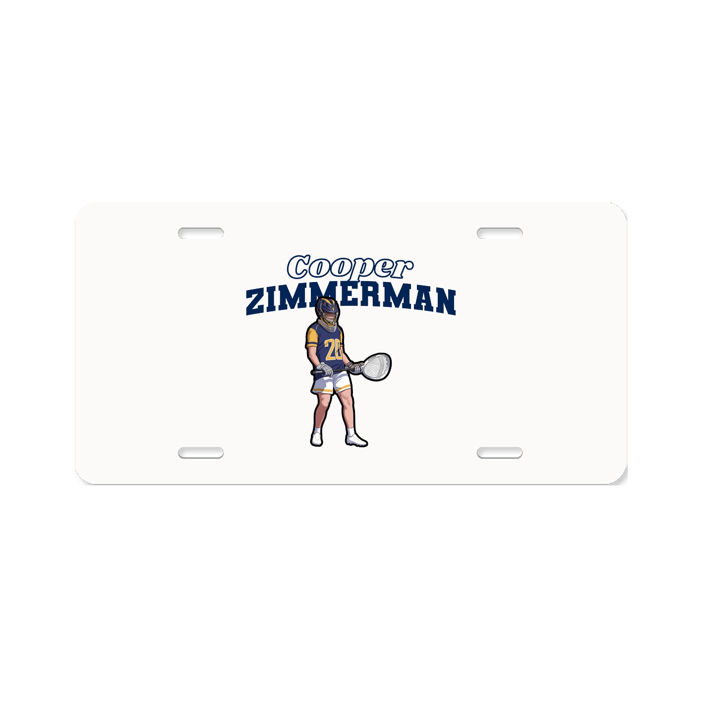 License Plate — Name Arch in Classic